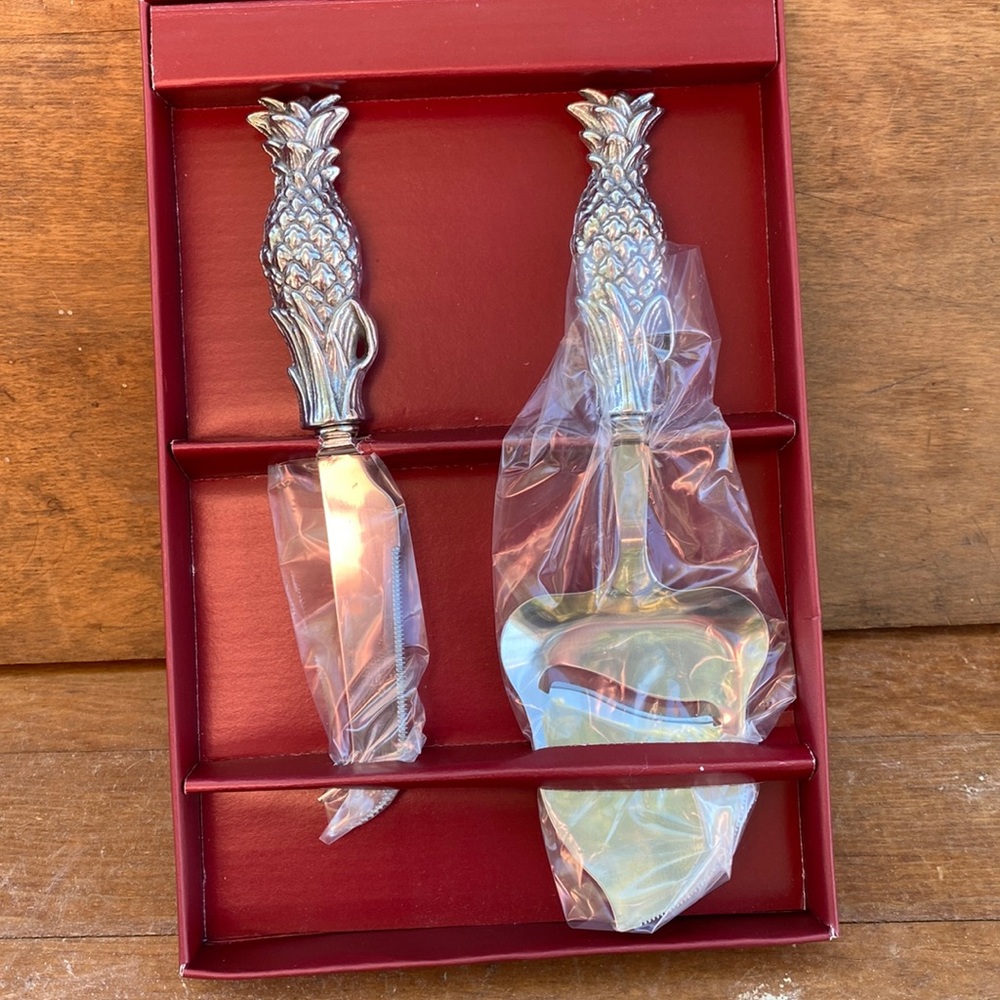 Arthur Court Pineapple Cheese Servers Vintage